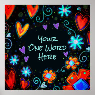 Inspirivity "Personalize it" ONE WORD Poster