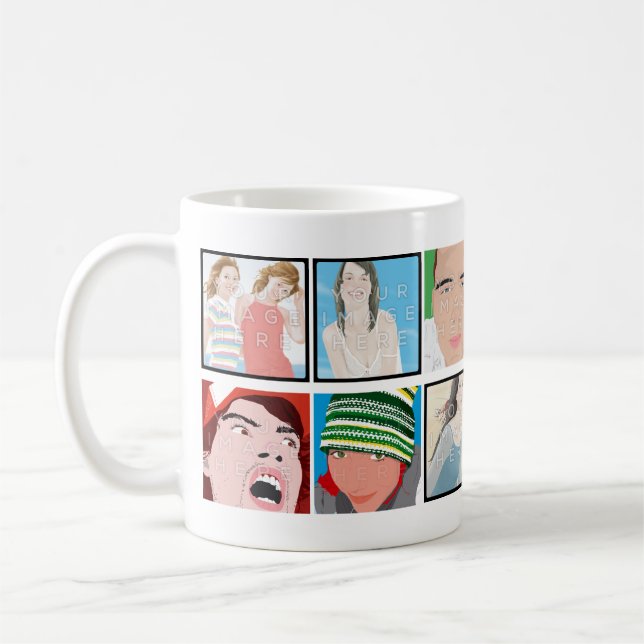 Instagram 12-Foto kundengerechte klassische Tasse (Links)