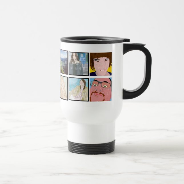 Instagram 12-Foto kundenspezifische Reisebecher (Rechts)