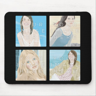 Instagram 4 Foto personalisierte Mousepad Entwürfe