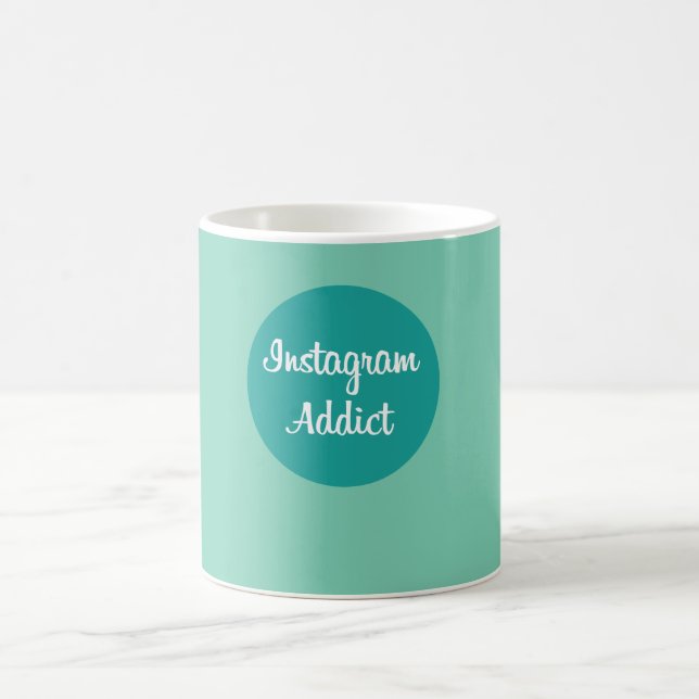 Instagram addict mug kaffeetasse (Mittel)