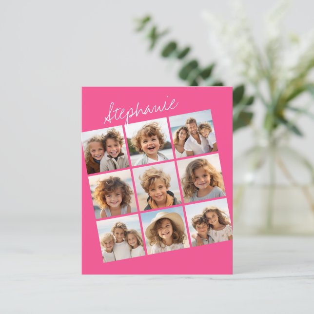 Instagram Collage mit 9 quadratischen Fotos noteca (Stehend Vorderseite)