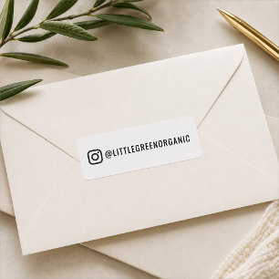 Instagram-Etikett   Business Insta-Handle-Aufklebe