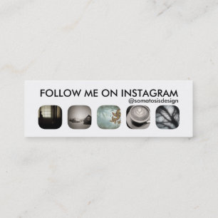 Instagram-Follower Mini Visitenkarte