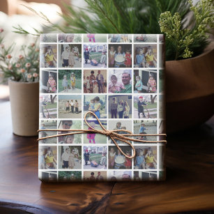 Instagram Foto Collage - 16 Ihrer Lieblingsfotos Geschenkpapier