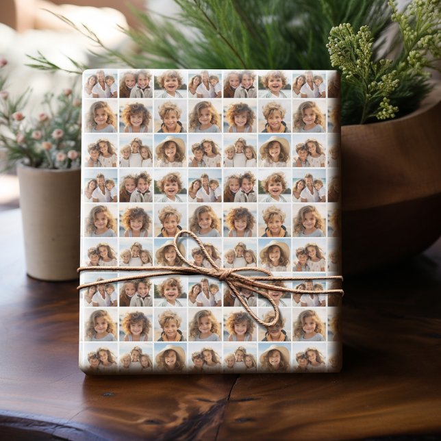 Instagram Foto Collage - 9 Ihrer Lieblingsfotos Geschenkpapier (Personalized Photo Wrapping Paper)