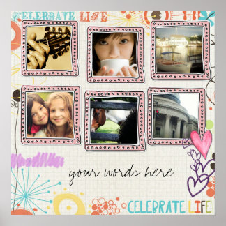 Instagram-Foto-Collage Poster