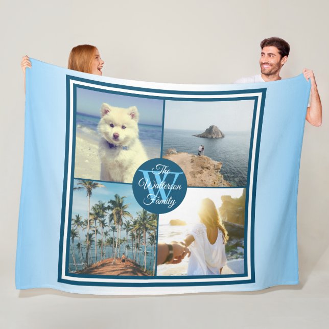 Instagram Foto-Gitter machen Ihre eigene Fleecedecke (Beispiel)