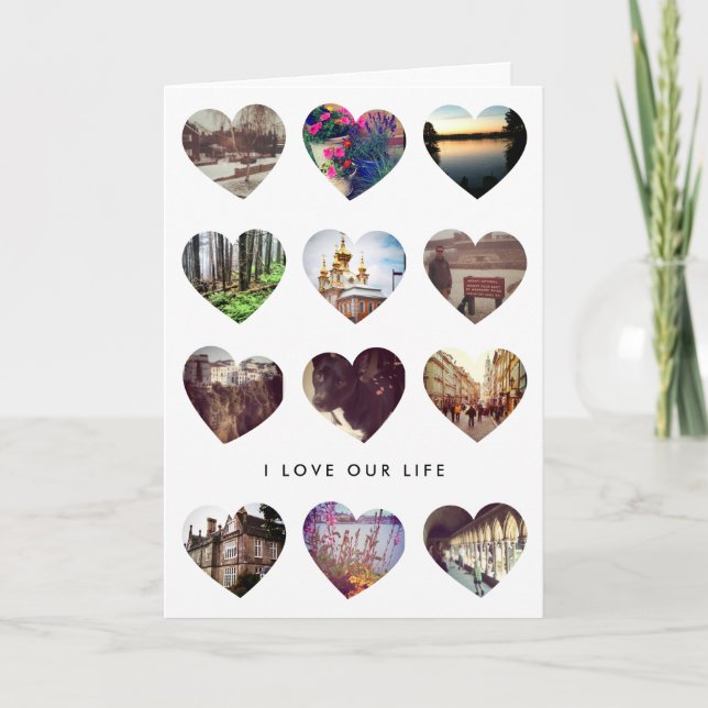 Instagram Foto Herzklopfkarte Liebe Karte (Vorderseite)