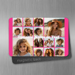 Instagram-FotoCollage - Bis zu 14 Fotos rosa Magnet<br><div class="desc">Ein Design mit einem farbenfrohen Hintergrund. Nutzen Sie bis zu vierzehn quadratische Foto,  um ein einzigartiges und persönliches Geschenk zu kreieren. Wenn Sie die Bilder anpassen müssen,  klicken Sie auf das Werkzeug anpassen,  um Änderungen vorzunehmen.</div>