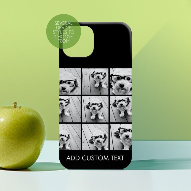 Instagram-FotoCollage mit 9 Fotos title_seo2 (Personalized Phone Case with Custom Photos Text - Choose a Device Style)