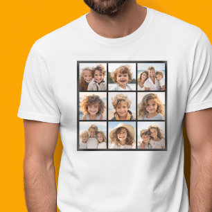 Instagram-Fotocollage mit 9 quadratischen Fotos T-Shirt