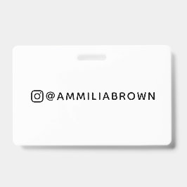 Instagram-Handle | Design für soziale Medien Ausweis