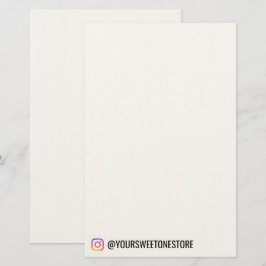  Instagram Handle  Name l Social Media Icon Promo Briefpapier