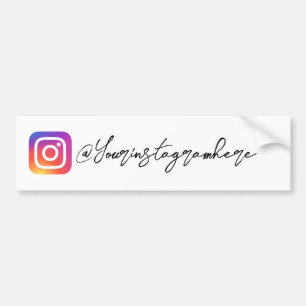 Instagram Handle-Skriptaufkleber Autoaufkleber