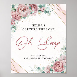 Instagram Helfen Sie uns, Liebe-oh-Schnappzeichen Poster