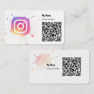 Instagram-Icon Geschäftskarten Visitenkarte