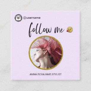 *~* INSTAGRAM .  Icons Social Media Emoji QR  Quadratische Visitenkarte