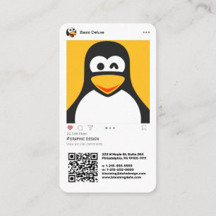 Instagram Inspiriert Moderne Visitenkarte