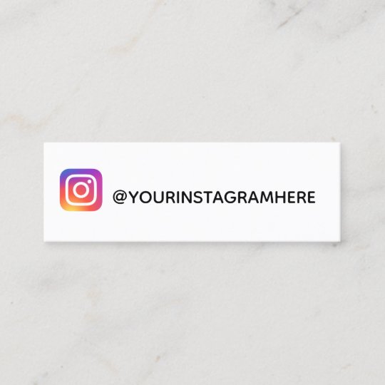 Visitenkarten Mit Instagram Logo Bilder Kostenlos Drucken