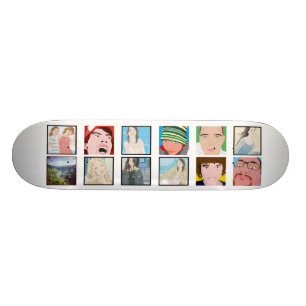 Instagram Mosaik Foto Personalisiert Skateboard
