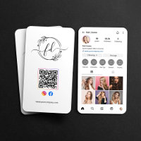 Instagram Profil Haarsalon Foto QR-Code