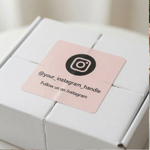 Instagram-QR-Code-Aufkleber   Personalisiert Folge Quadratischer Aufkleber