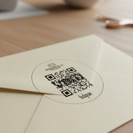 Instagram QR Code Company Logo Briefmarke Permastempel