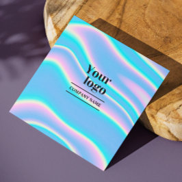 Instagram Qr Code Holographic Social Media Folgen Quadratische Visitenkarte