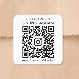 Instagram-QR-Code Quadratischer Aufkleber