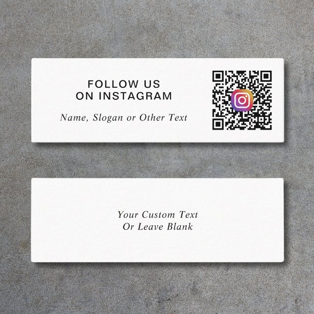 Instagram QR Code Werbung Mini Visitenkarte (Capture attention, make connections, and leave a lasting impression with our modern QR business card)