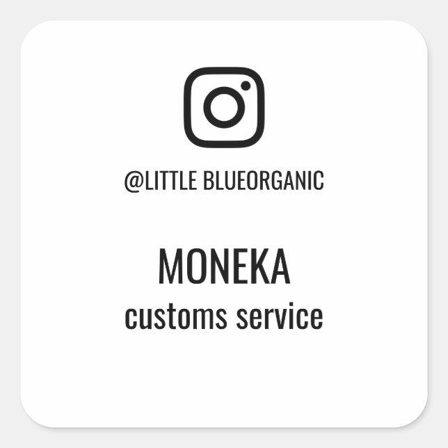 Instagram Sticker | Your Instagram  Sticker (Vorderseite)