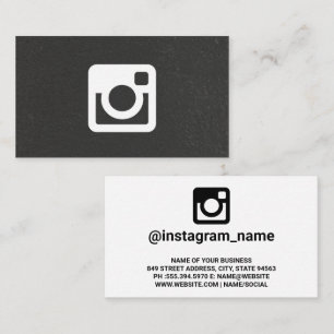 Instagram-Werbelogo Visitenkarte