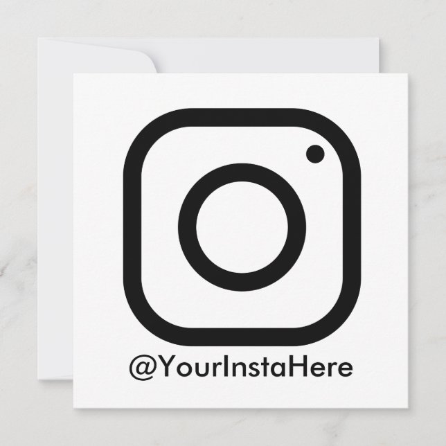 Instagramm Business Social Media modern minimal Einladung (Vorderseite)