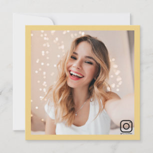 Instagramm Business Social Media moderne Gold Einladung