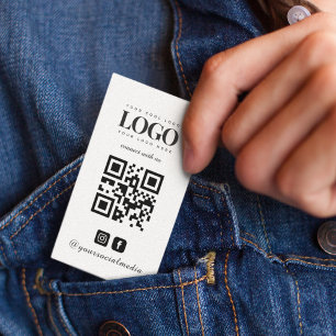 Instagramm-Facebook-QR-Code für benutzerdefinierte Visitenkarte