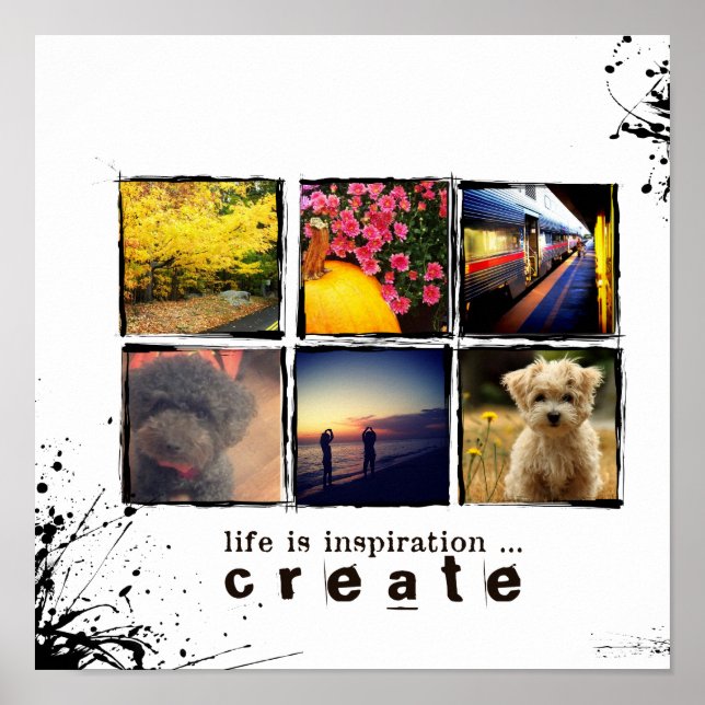 Instagramm-Foto-Poster Poster (Vorne)