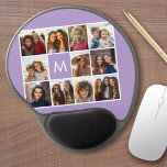 Instagramm-FotoCollage Benutzerdefiniertes Monogra Gel Mousepad<br><div class="desc">Moderne Pastel Lila Lilac - Mit 11 quadratischen Fotos schaffen Sie ein einzigartiges und persönliches Geschenk. Oder man behalte den Hipster Welpe und macht einen trendigen Sake. Wenn Sie die Bilder anpassen müssen,  klicken Sie auf das Werkzeug anpassen,  um Änderungen vorzunehmen.</div>