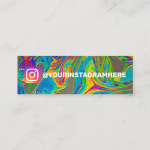 Instagramm für das Farbschwenken Mini Visitenkarte