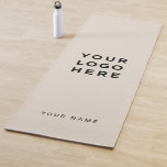 Instagramm für kundenspezifische Beige-Firmenlogos Yogamatte<br><div class="desc">Benutzerdefiniertes Logo Creme Beige Farbe Name Unternehmen Werbe-Yoga Mat mit einer einfachen und modernen Vorlage mit Ihrem Geschäftslogo,  Foto oder Bild und jedem personalisierten Text. Geben Sie Ihren Namen,  Ihre Website oder Ihre soziale Netzwerkadresse ein.</div>