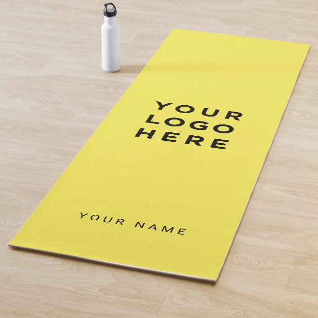 Instagramm für kundenspezifische gelbe Firmenlogos Yogamatte (Beispiel)