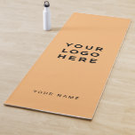 Instagramm für kundenspezifische Orange-Firmenlogo Yogamatte<br><div class="desc">Benutzerdefinierte Logo-Mandarine orange Name Unternehmen Promotional Yoga Mat mit einer einfachen und modernen Vorlage mit Ihrem Geschäftslogo, Foto oder Bild und jedem personalisierten Text. Fügen Sie Ihren Namen, Ihre Website oder Ihre soziale Netzwerkadresse hinzu und erstellen Sie Ihre eigene Yoga-Fitnessmatte.</div>
