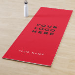 Instagramm für Red Business Logos Yogamatte<br><div class="desc">Benutzerdefiniertes Logo unisex Augenätzchen roter Name Unternehmen Werbe-Yoga-Mat mit einer einfachen und modernen Vorlage mit Ihrem Geschäftslogo,  Foto oder Bild und Ihrem Namen,  Ihrer Instradadresse oder einem personalisierten Text. Geben Sie Ihren Namen,  Ihre Website oder Ihre soziale Netzwerkadresse ein.</div>