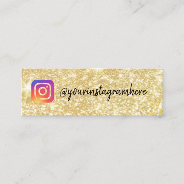 Instagramm Mini Visitenkarte (Vorderseite)
