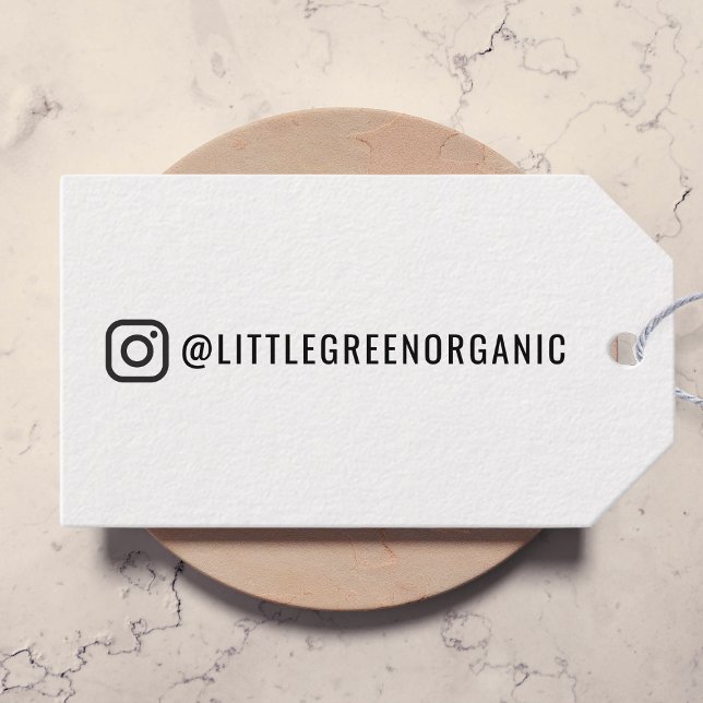 Instagramm-Tag | Ihr Instagram-Name-Geschenk-Tag Geschenkanhänger (Von Creator hochgeladen)