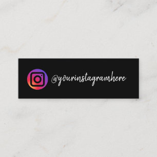 Instagramm-Visitenkarte Mini Visitenkarte