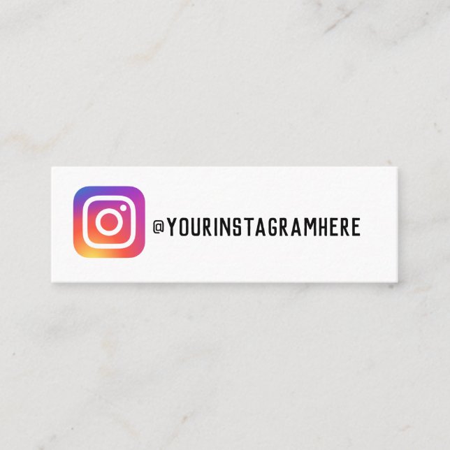 instagramme Visitenkarte Telefonnummerkarte (Vorderseite)