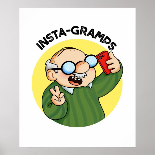 Instagramps Funny Social Media Grand Pun Poster (Vorne)