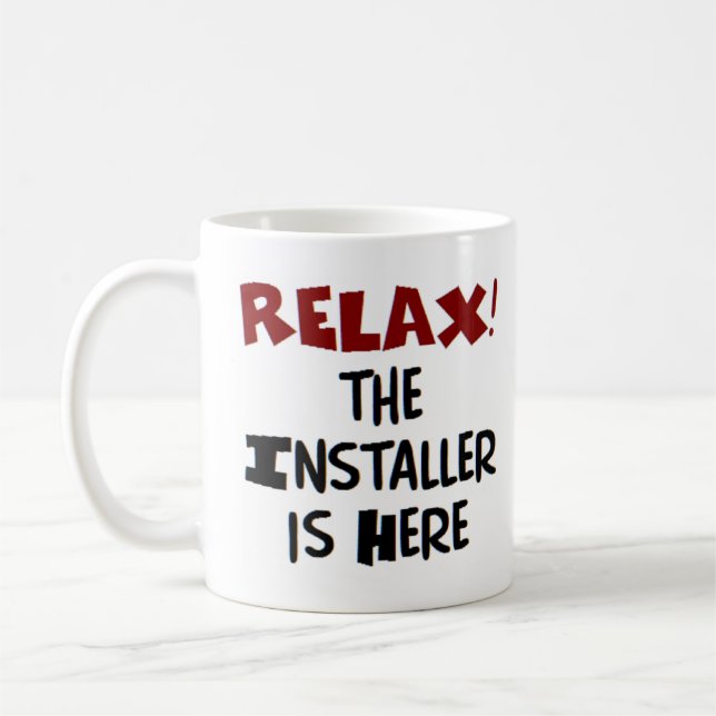 Installateur ist hier Kaffeemaschine Tasse (Links)