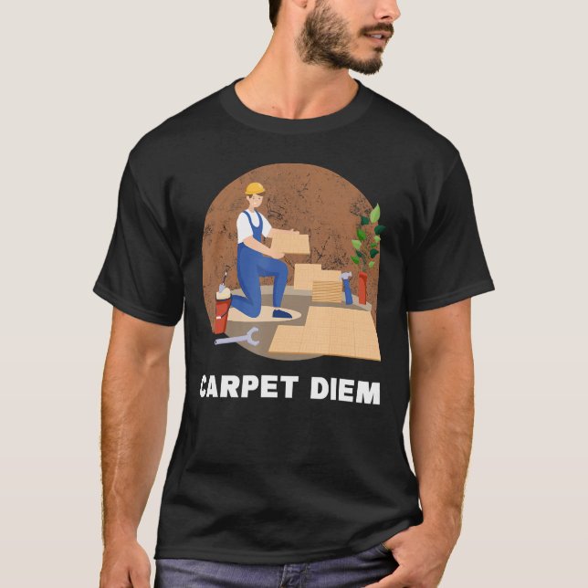Installation der Teppichinstallationsinstallatoren T-Shirt (Vorderseite)